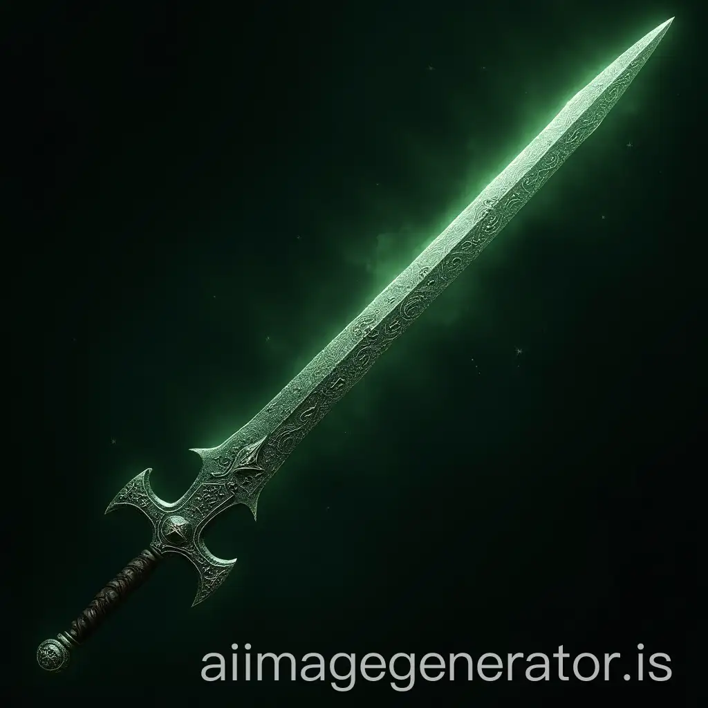 Medieval-Longsword-with-Celtic-Runes-and-Glowing-Green-Details