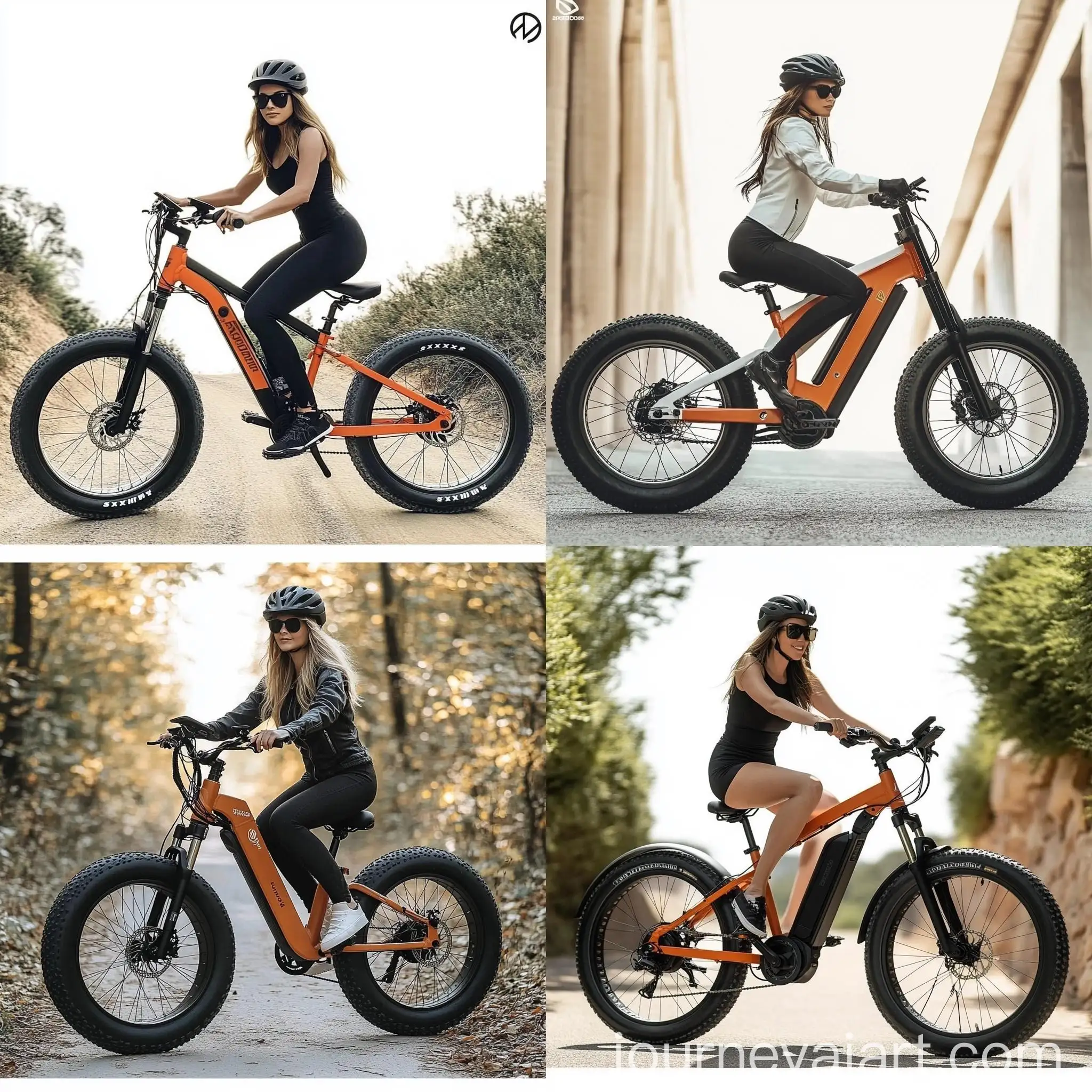 Stylish-Woman-Riding-Sondors-Ebike-Outdoors