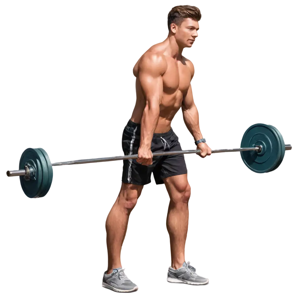 Young-Muscular-Man-Lifting-Olympic-Bar-PNG-HighQuality-Image-for-Fitness-and-Strength-Themes