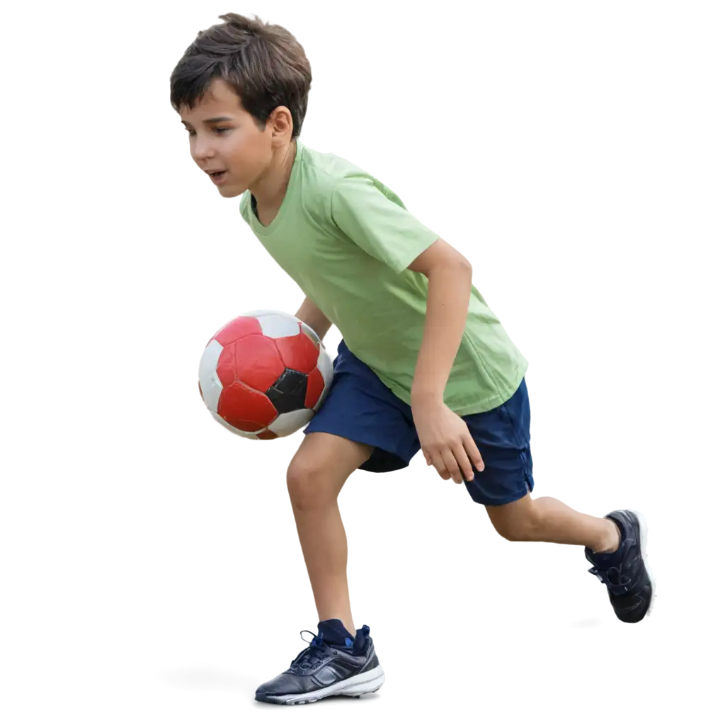 A-Boy-Playing-Football-HighQuality-PNG-Image-for-Versatile-Use