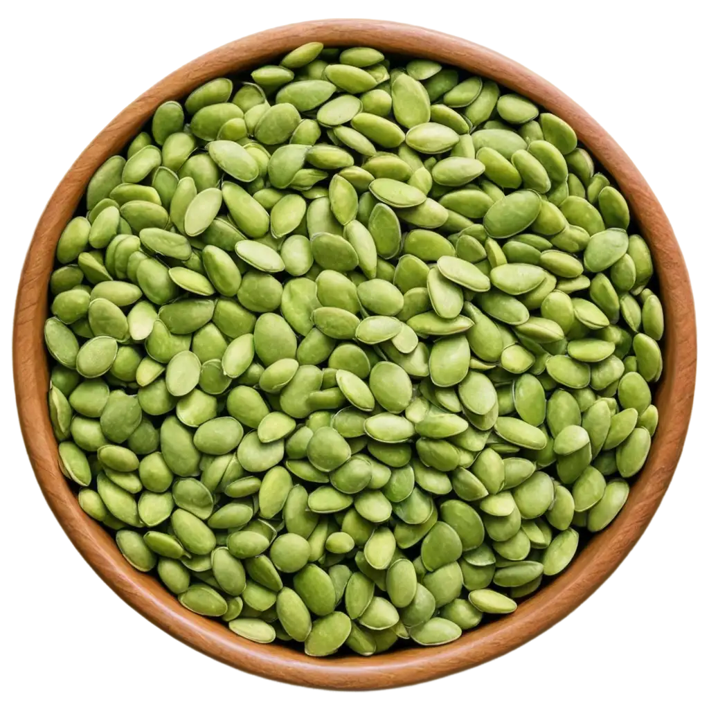 Vibrant-Green-Pumpkin-Seeds-in-a-Wooden-Bowl-HighQuality-PNG-Image