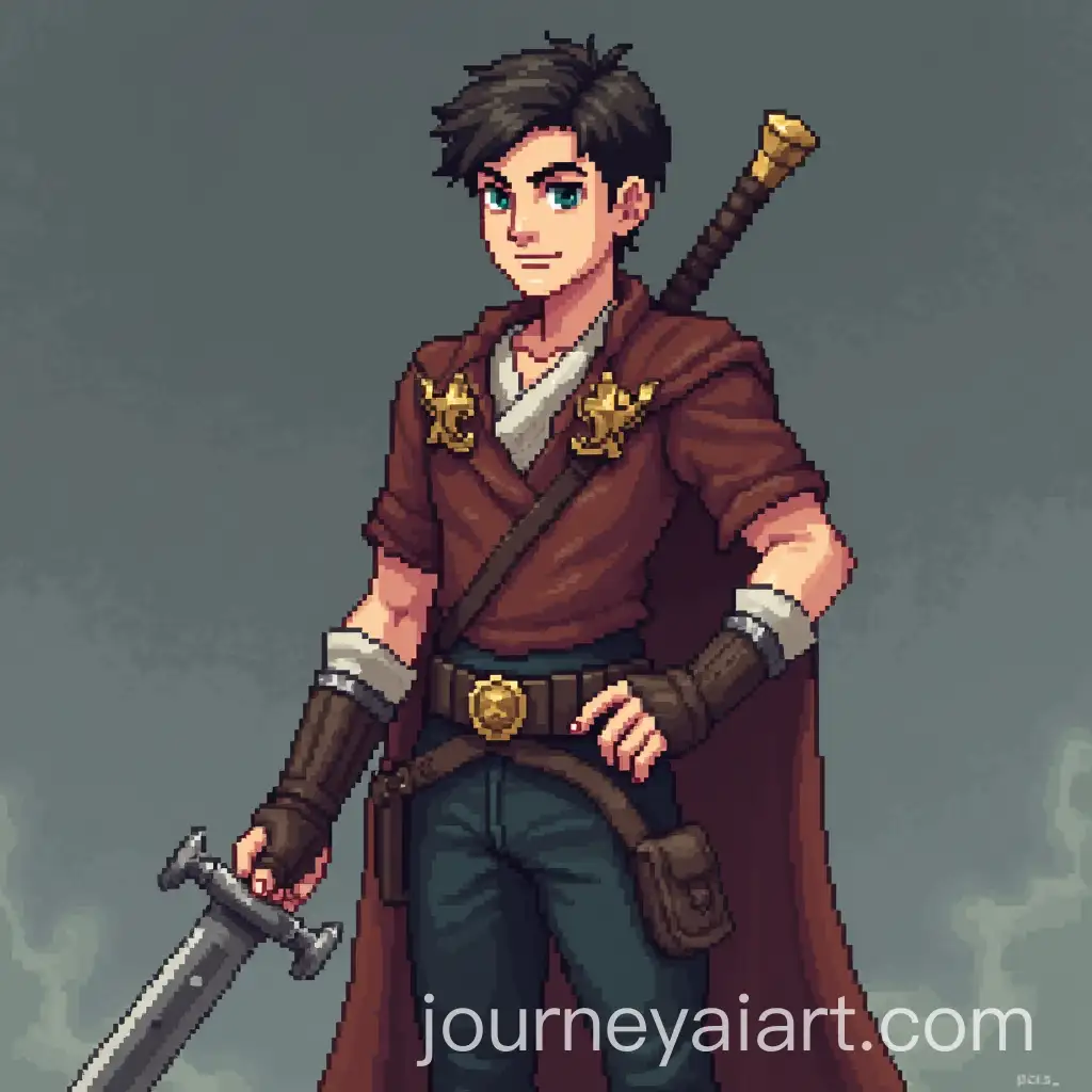 Handsome-Young-Mercenary-Pixel-Art-Character-Portrait