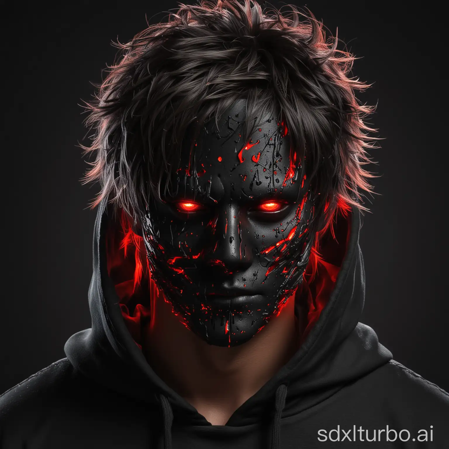 Mysterious-Figure-in-Black-Hoodie-with-Red-Glowing-Face-and-Mask