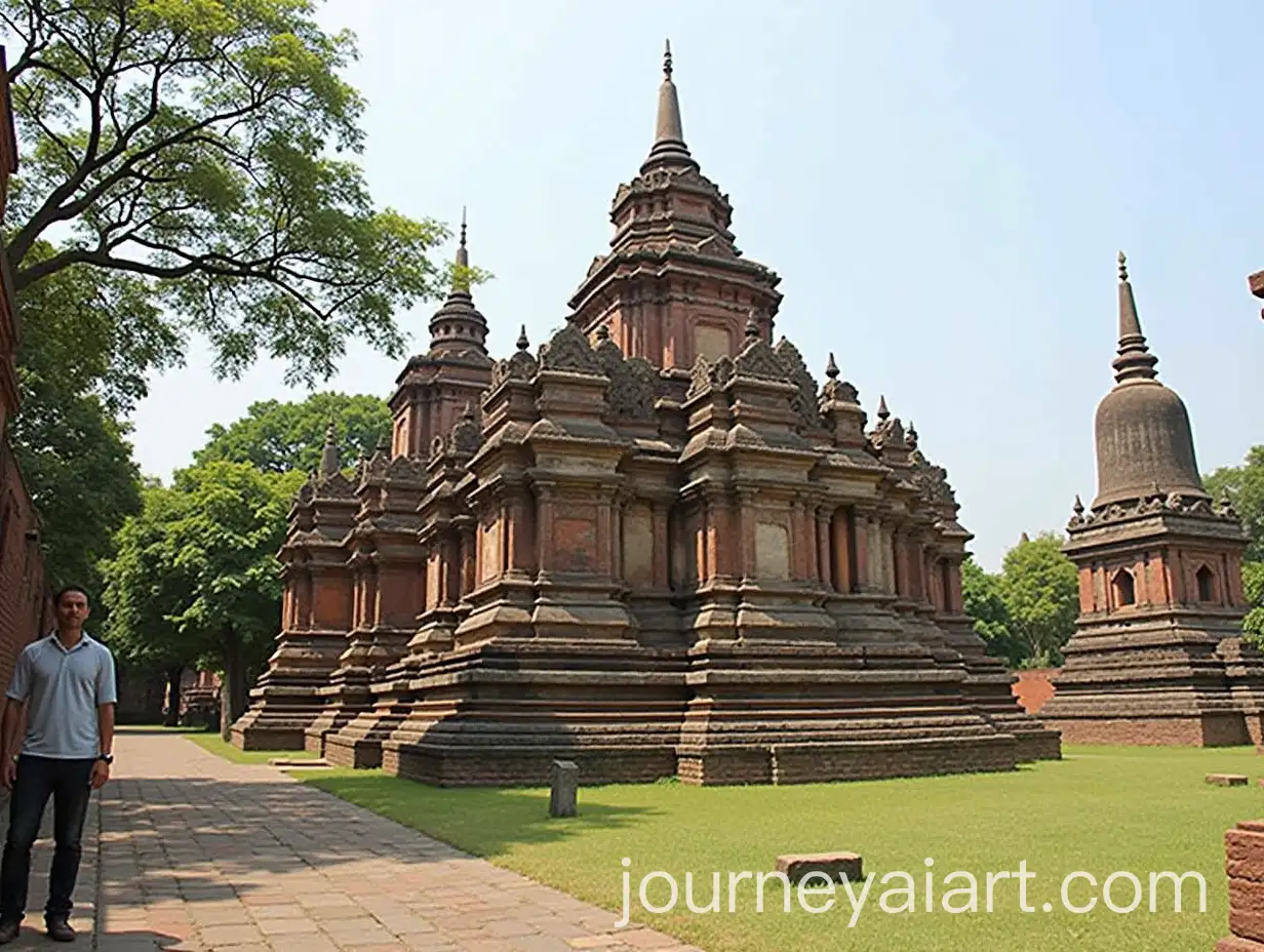 Historical-Sukhothai-Kingdom-Landscape-with-Ancient-Architecture-and-Lush-Nature