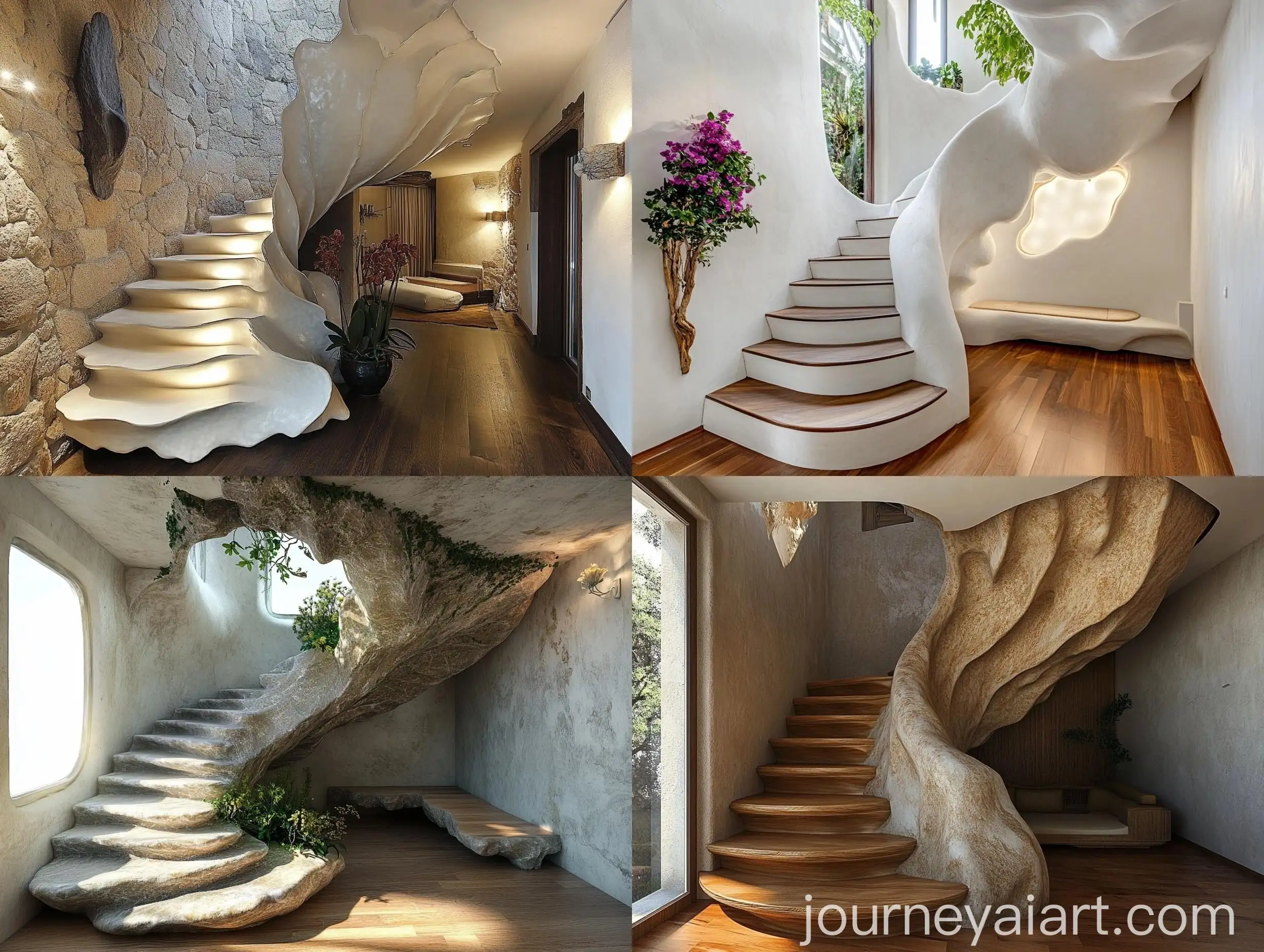 Unique-Flower-Stairs-and-Torn-Stone-Interior