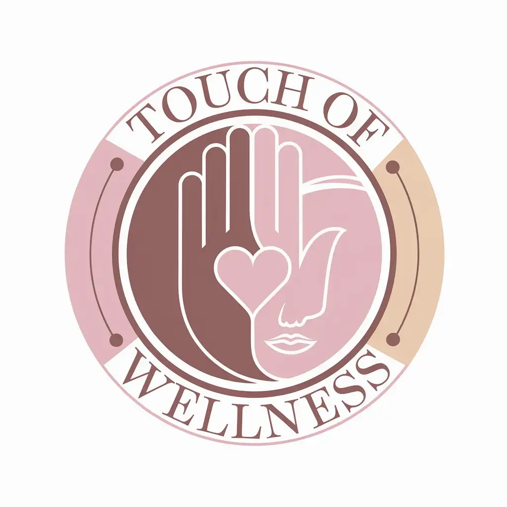 LOGO Design for Touch of Wellness Elegant IS Symbol with SpaInspired Elements