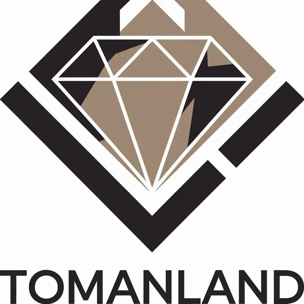 LOGO-Design-for-Tomanland-Diamond-Emblem-in-Finance-Industry-with-Clear-Background