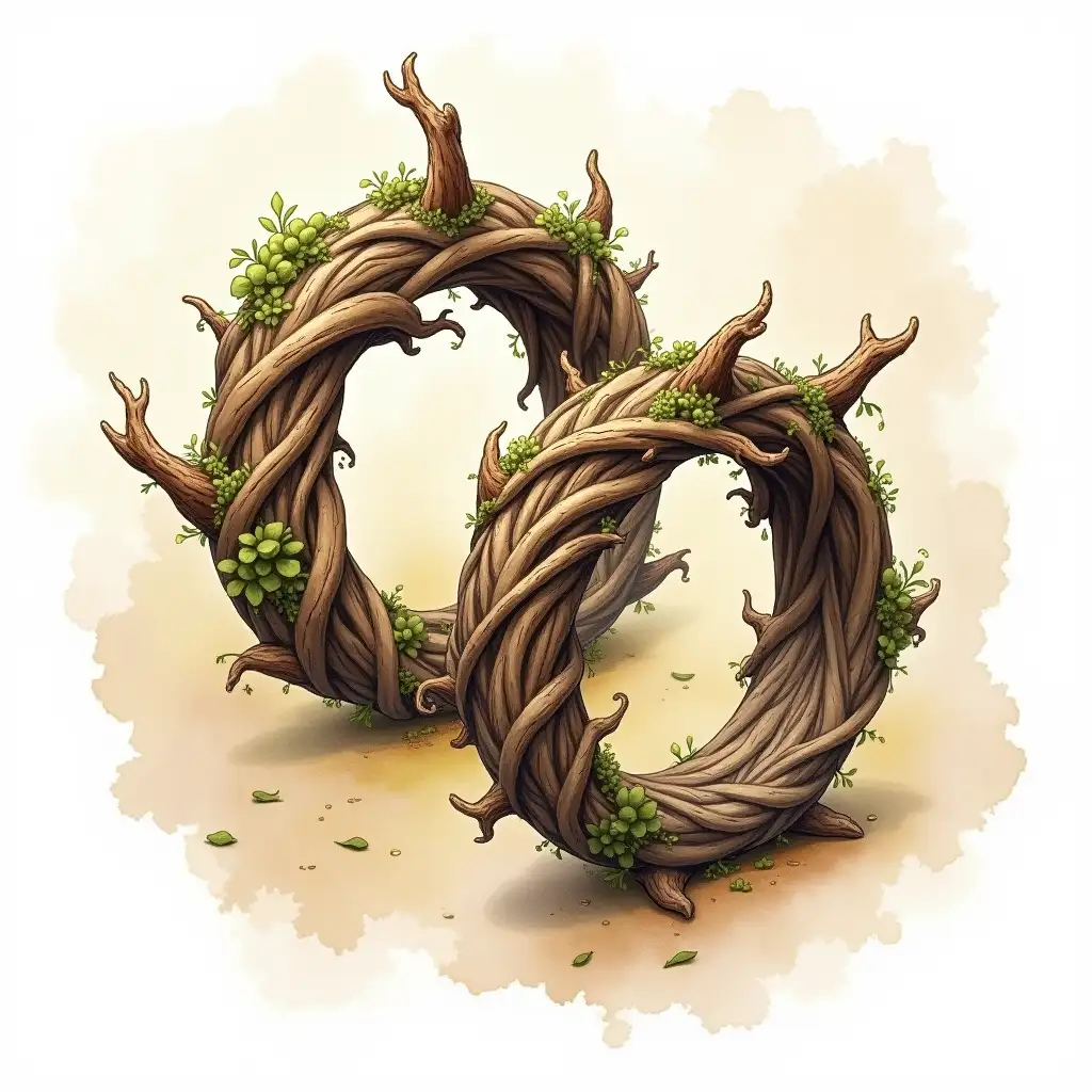 Magical-Arboreal-Bracelets-Crafted-from-Intricate-Roots-and-Vines