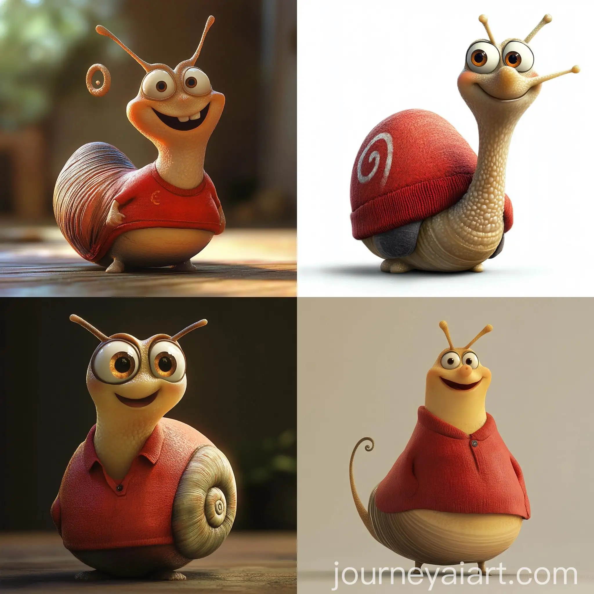 Snail-Character-in-a-Red-Shirt-Disney-Pixar-Style