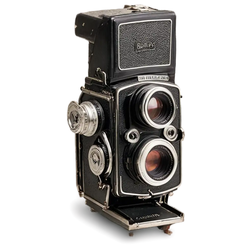 Vintage-Rolleiflex-Camera-PNG-Image-for-Digital-Art-and-Retro-Photography-Projects