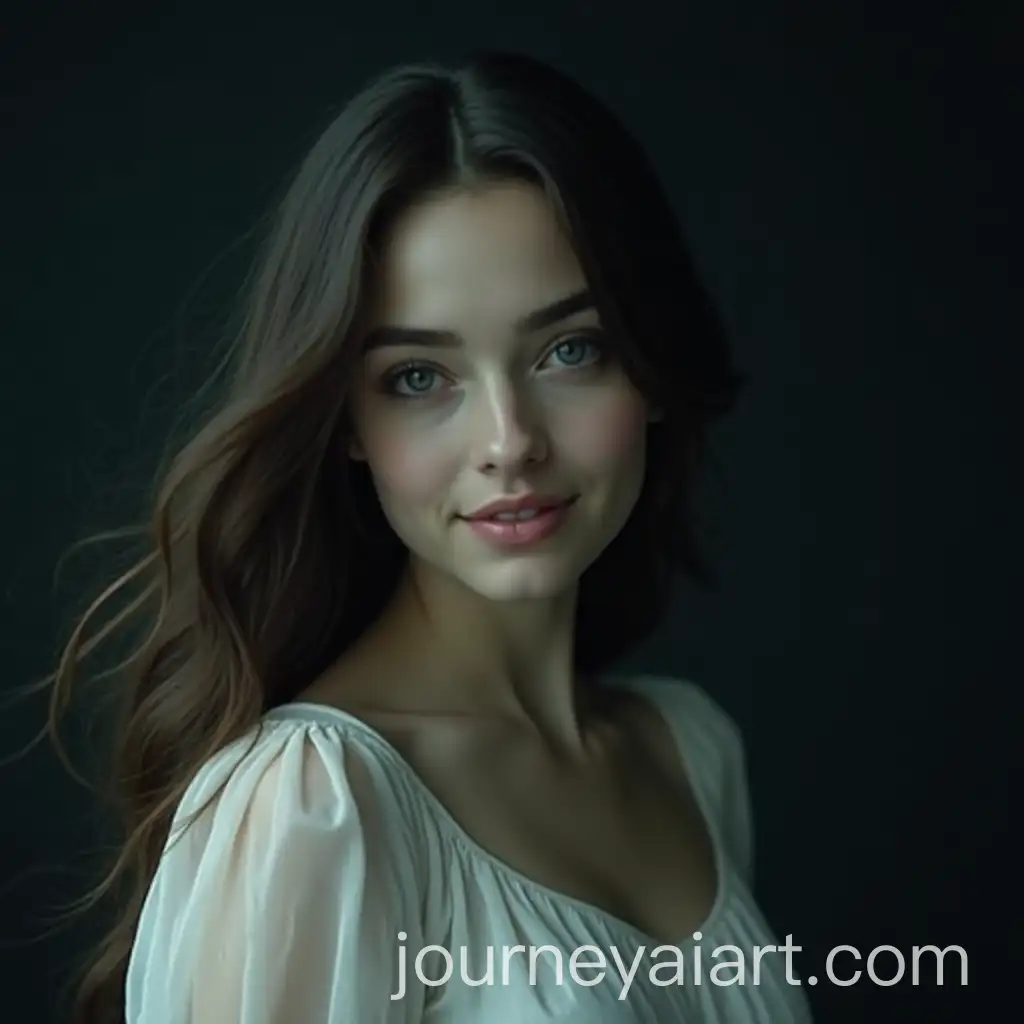 Mysterious-Young-Woman-with-Hypnotic-Aura-in-White-Dress