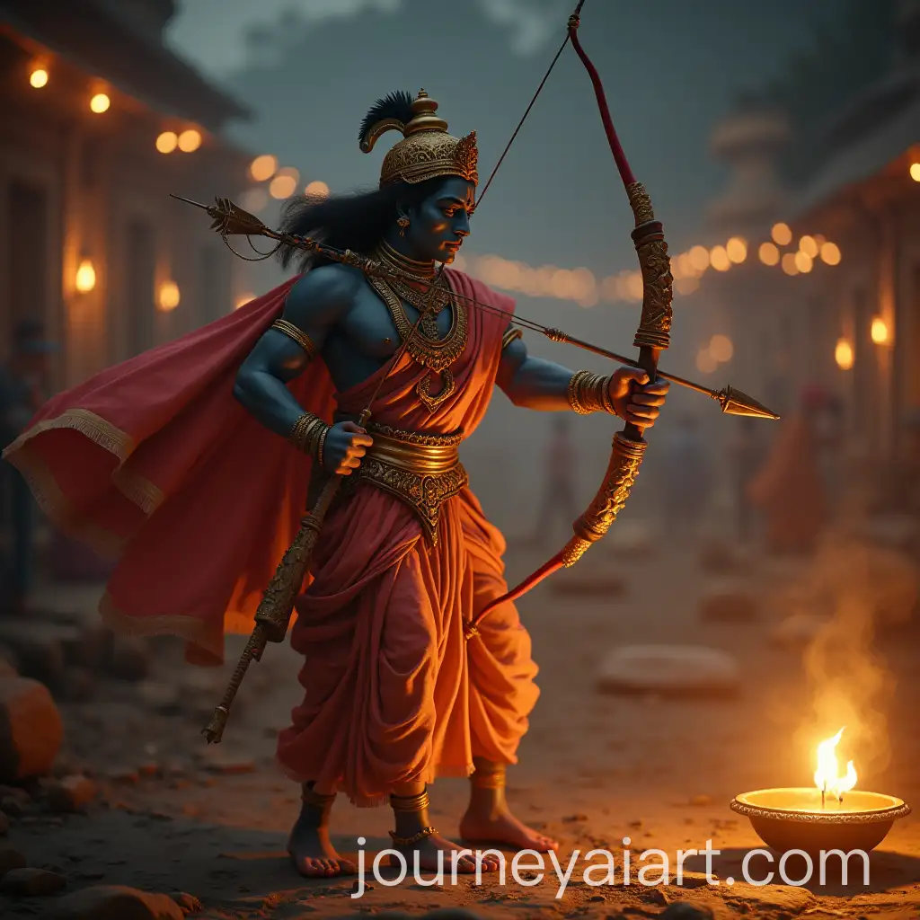 Lord-Ram-Illuminating-Diwali-with-a-Bow-and-Arrow