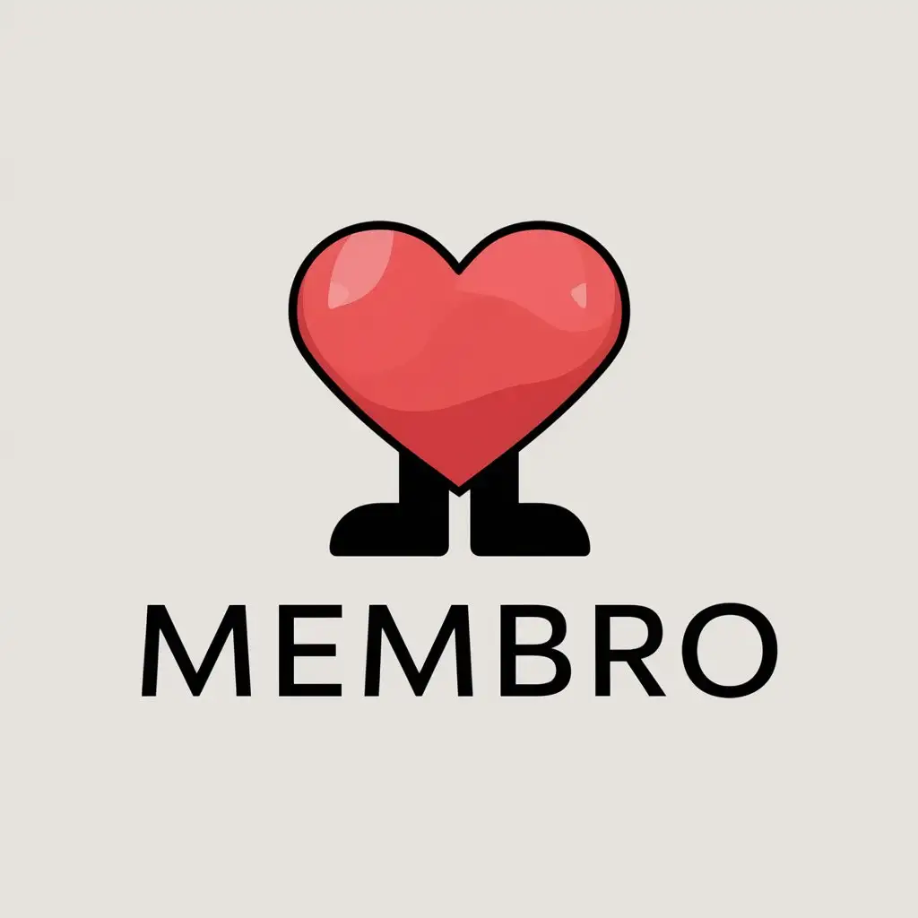 LOGO Design for Membro Heart Symbol with Clear Background