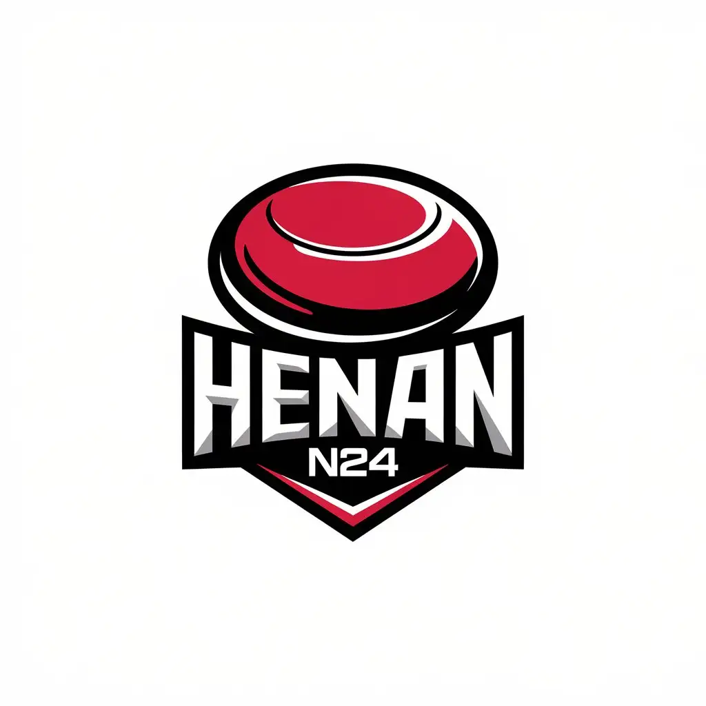 LOGO Design for Henan N24 Frisbee Sports and National Wind Red Theme for Sports Fitness Industry