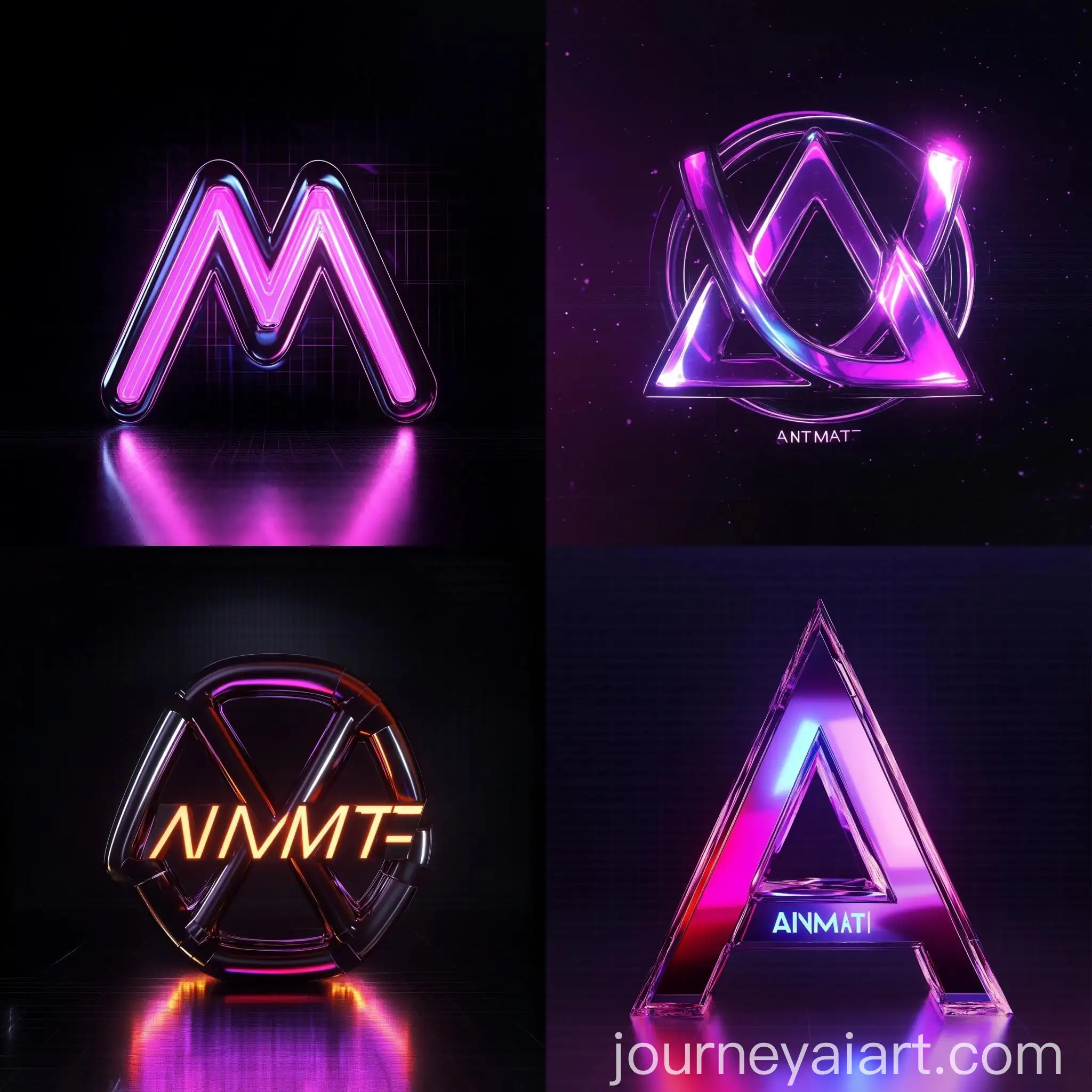 Abstract-3D-Logo-Design-with-Name-Antimatter