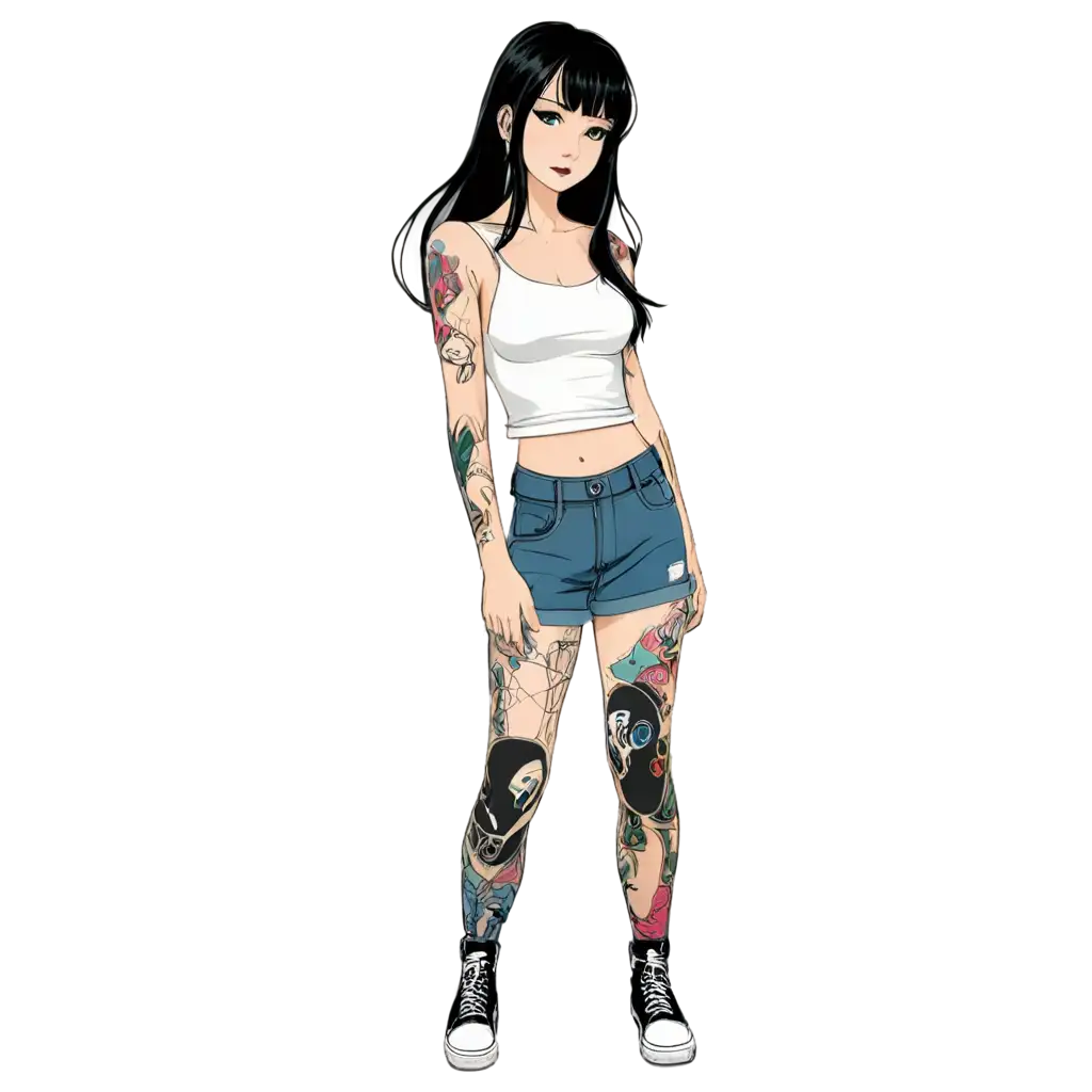 PNG-Image-Asian-Female-Mid-20s-Urban-Fashion-Anime-Style-Full-Body-with-Tattoos