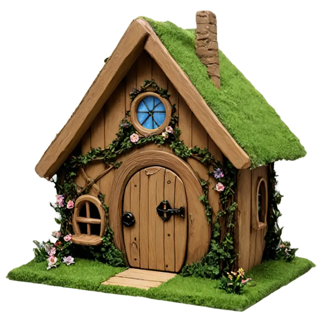 Wooden-Fairy-Cottage-PNG-A-Magical-Touch-for-Your-Creative-Projects