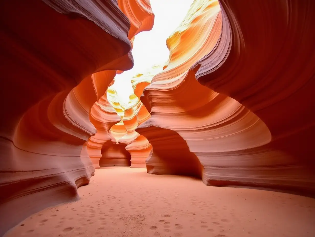 antelope canyon in arizona - background travel concept