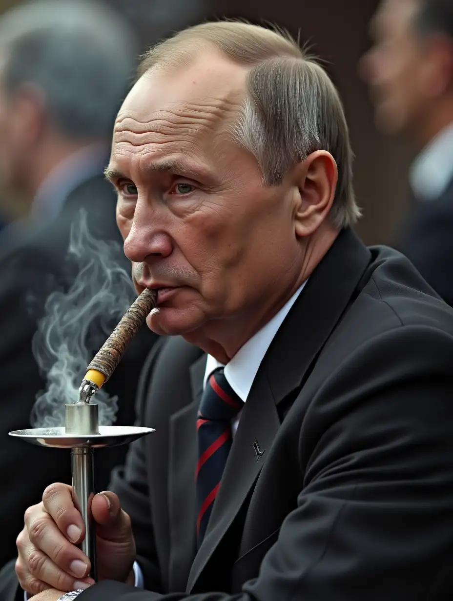 Vladimir Putin hookah in Arafat