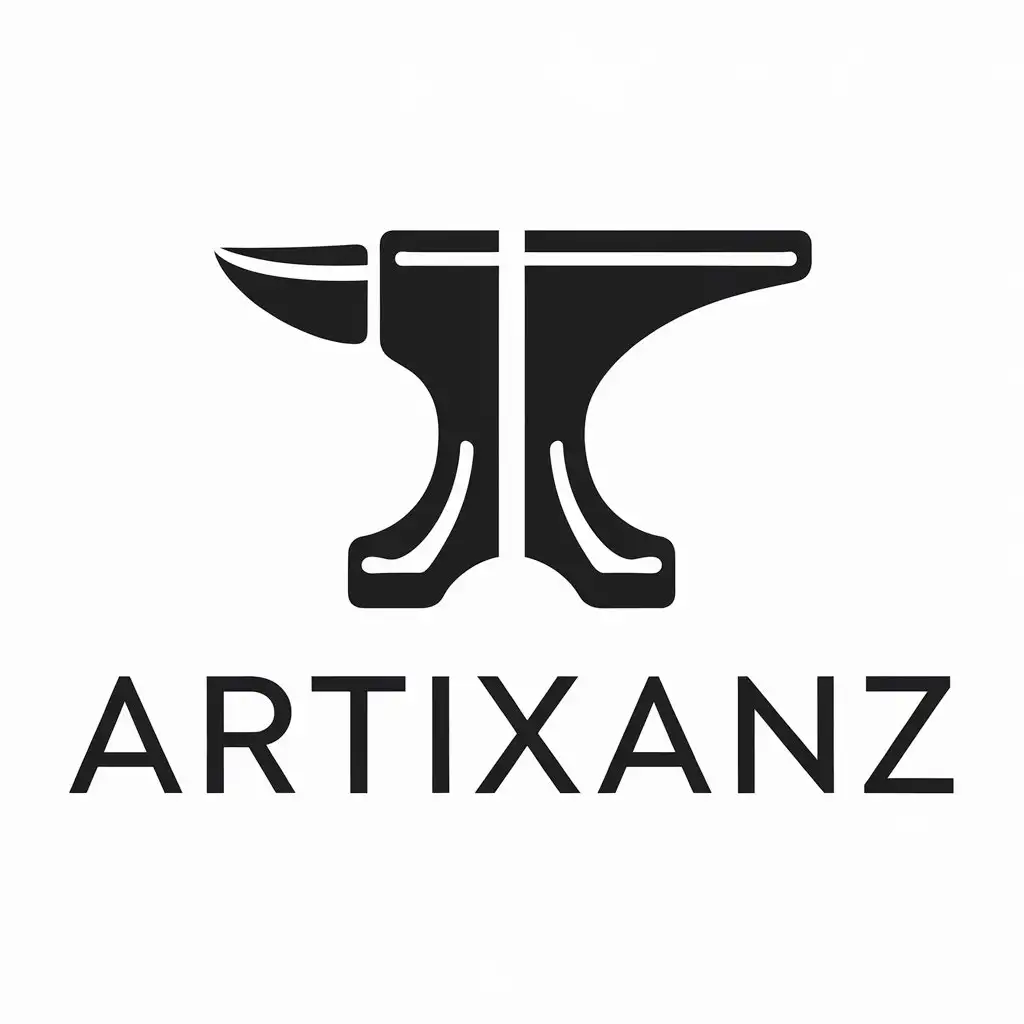 LOGO Design for Artixanz Modern Minimalist Typography with Artistic Craftsmanship Elements