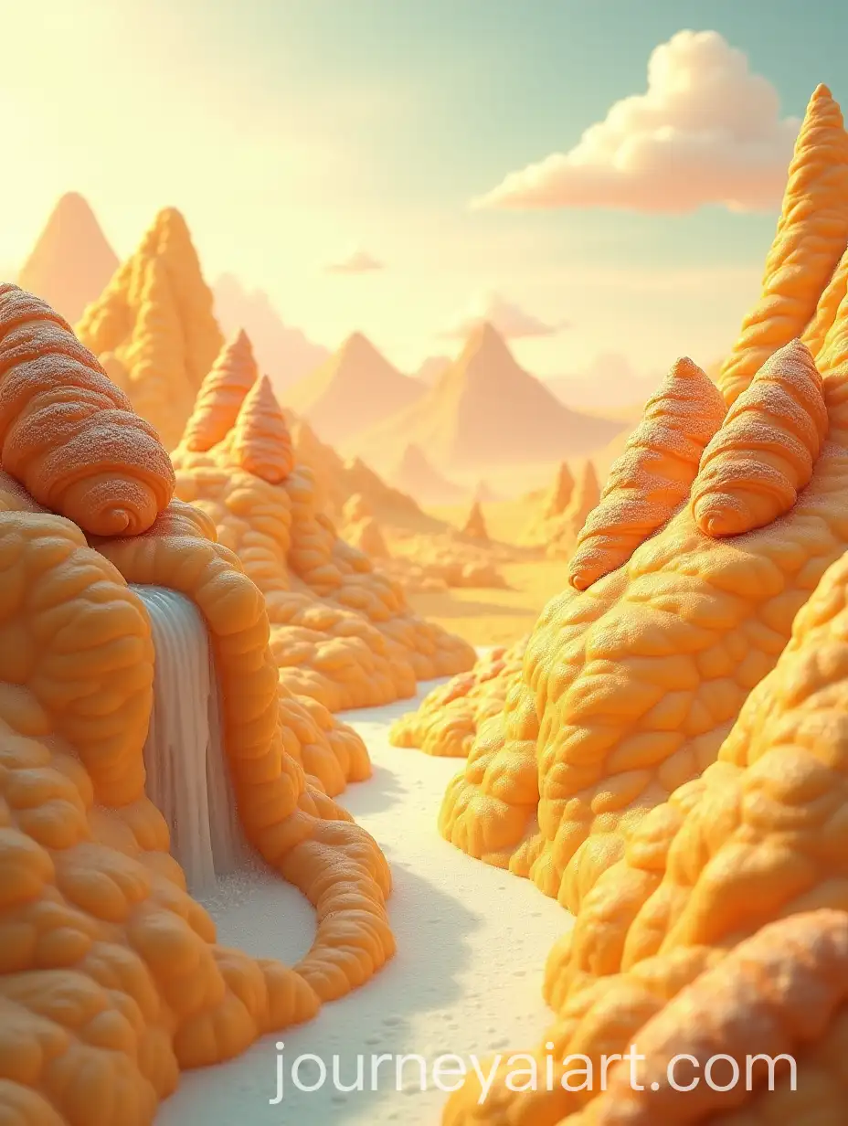 Whimsical-Fantasy-World-of-Croissants-and-Pastry-Ingredients