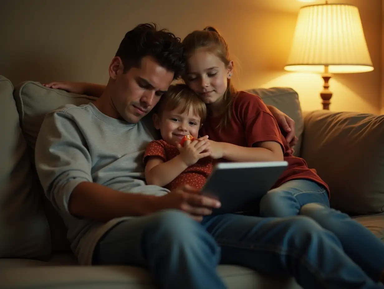 Parent-andAI-Art-Prompt-Expansion-Child-Bonding-After-School-in-a-Cozy-Living-Room