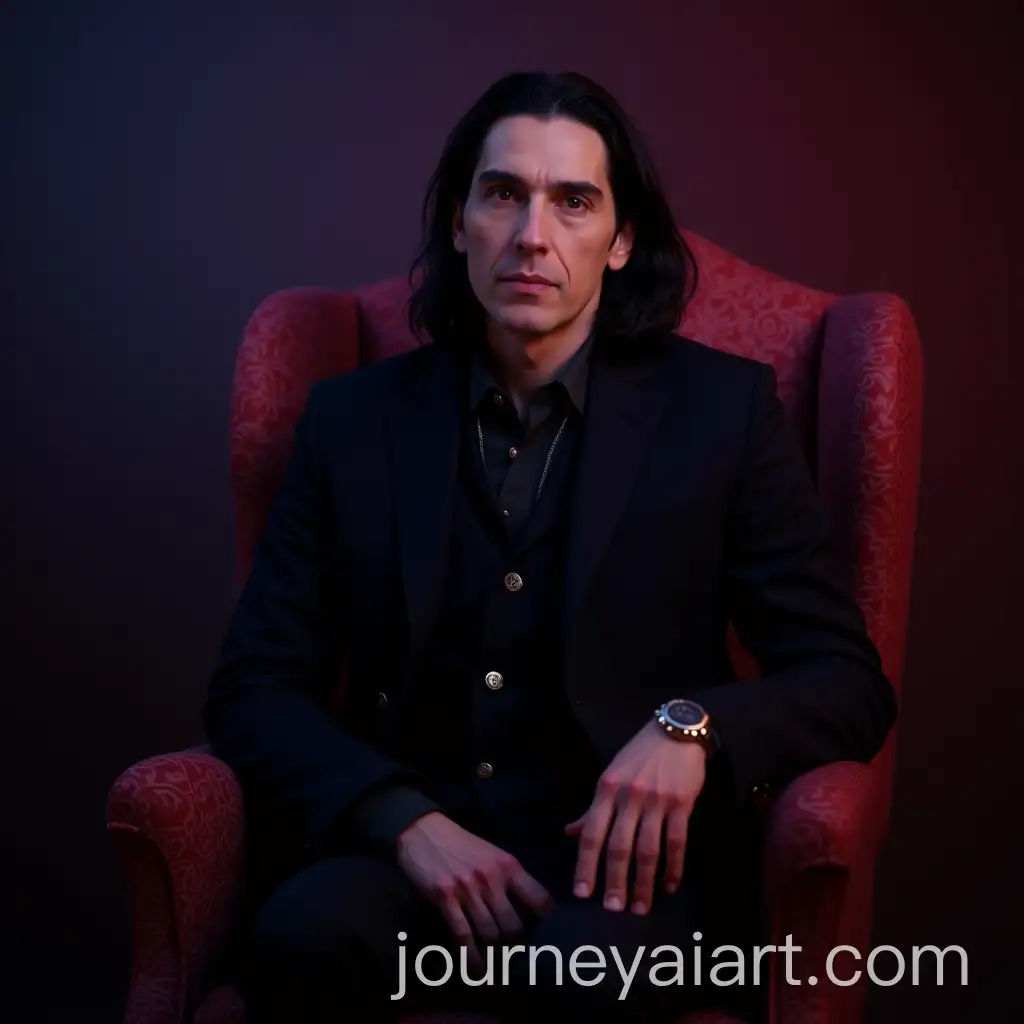 Young-and-Handsome-Severus-Snape-as-a-Mafia-Boss-with-Neon-Lights-and-Vintage-Chair