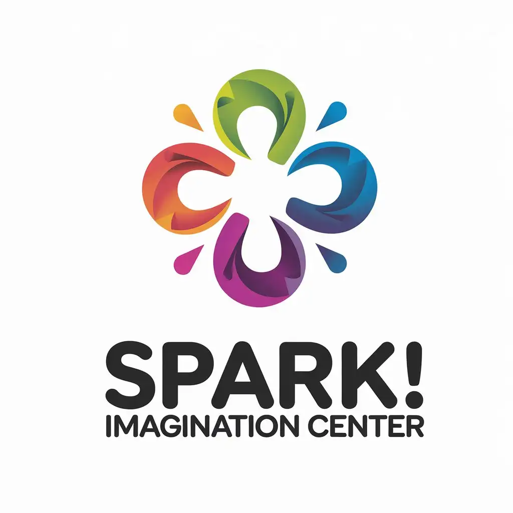 LOGO Design for Spark Imagination Center Vibrant and Interactive Childrens Museum Theme for Education Industry