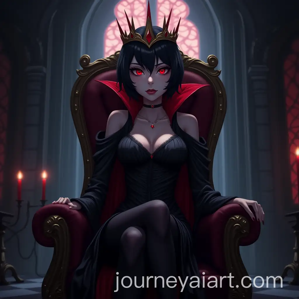Anime-Vampire-Queen-Sitting-on-Throne-in-Dimly-Lit-Castle-Room