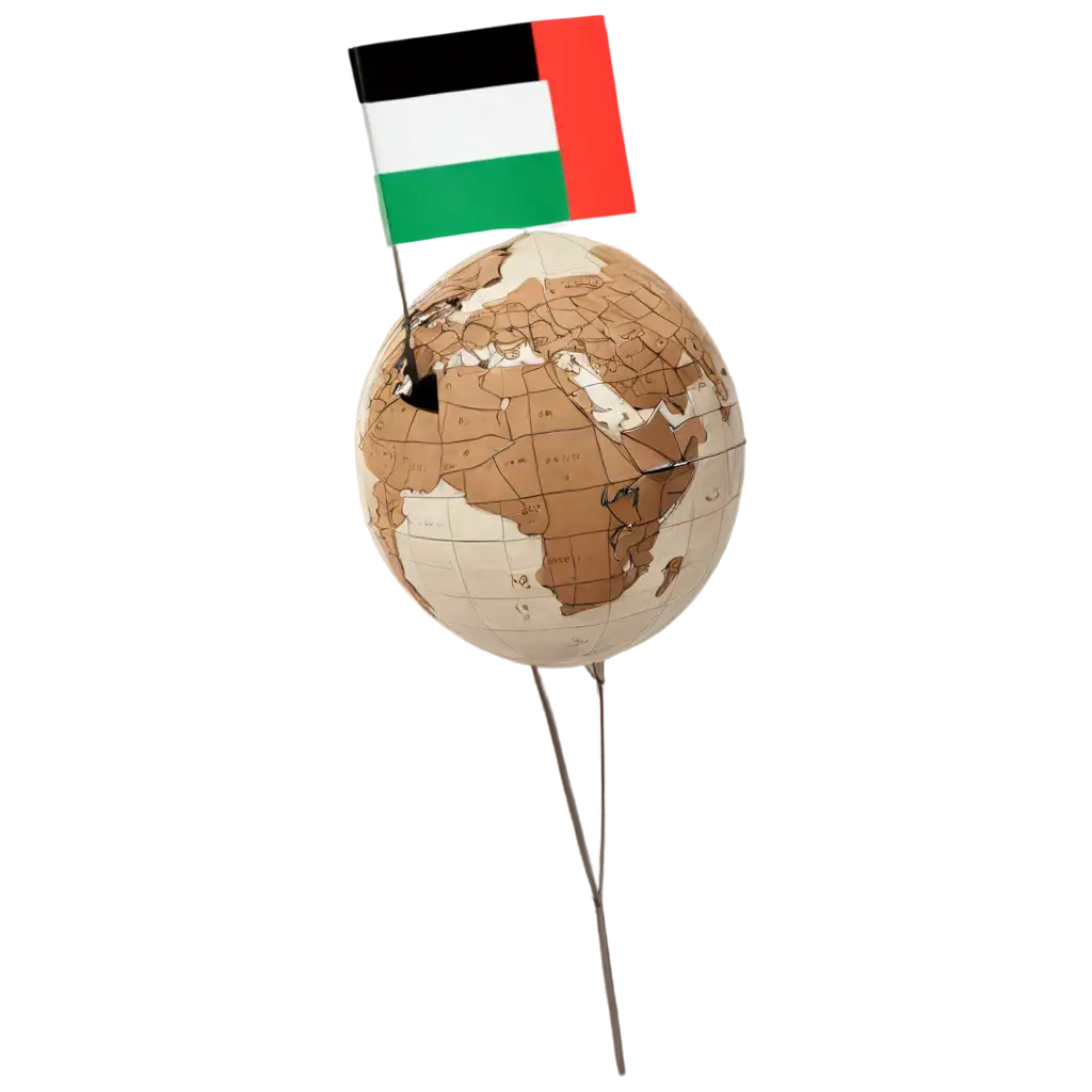 3D-Map-of-Palestine-on-Globe-HighQuality-PNG-Image-for-Enhanced-Visualization