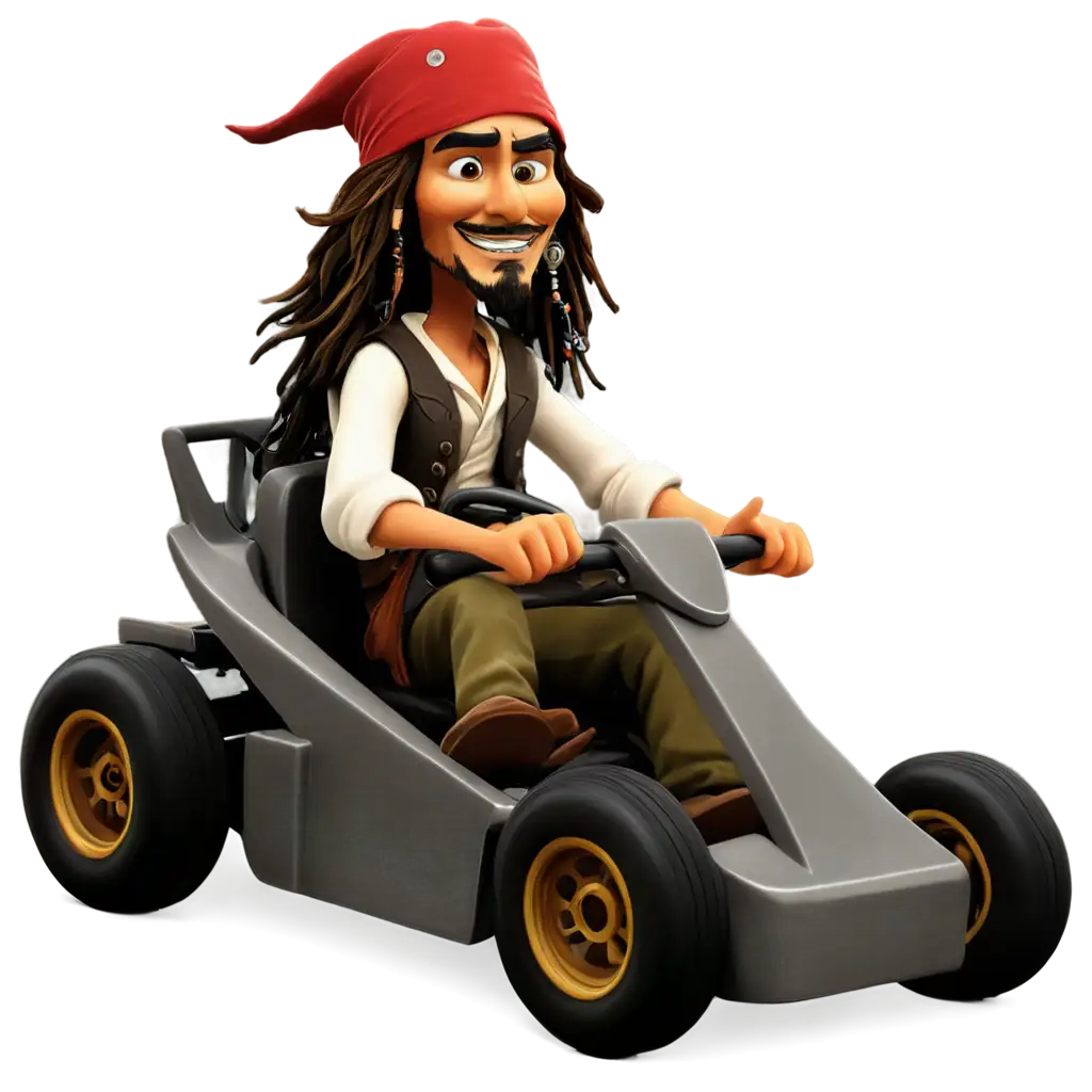 Captain-Jack-Sparrow-in-a-Go-Kart-PNG-Image-Cartoon-Driving-Left-to-Right