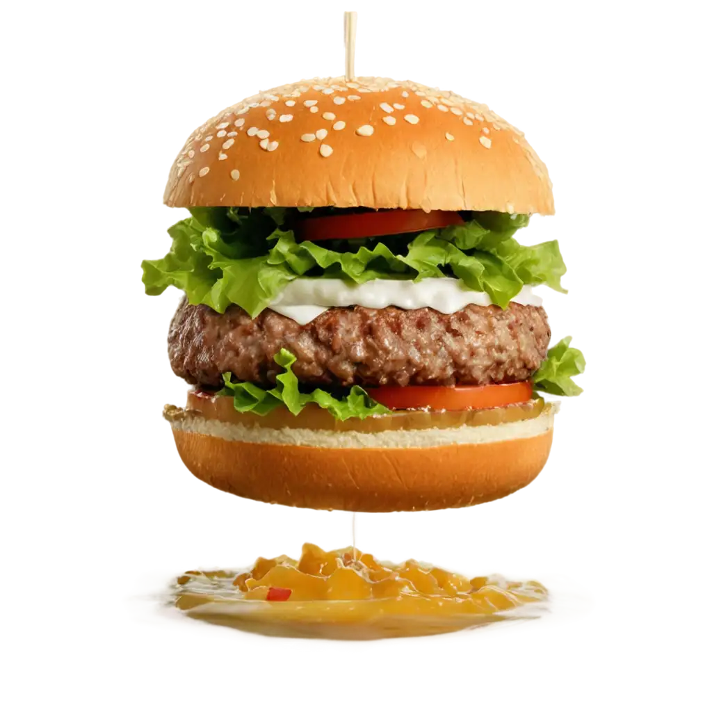 Floating-Burger-PNG-Image-for-Digital-Design-and-Creative-Projects