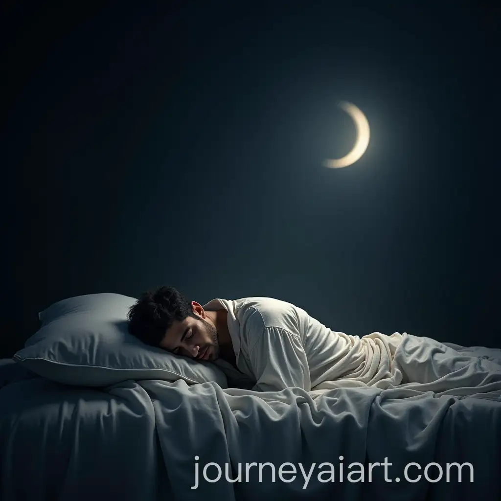 Contrast-BetweenAI-Image-Prompt-Expansion-Ignorance-and-Knowledge-A-Man-Sleeping-and-Aware-at-Night