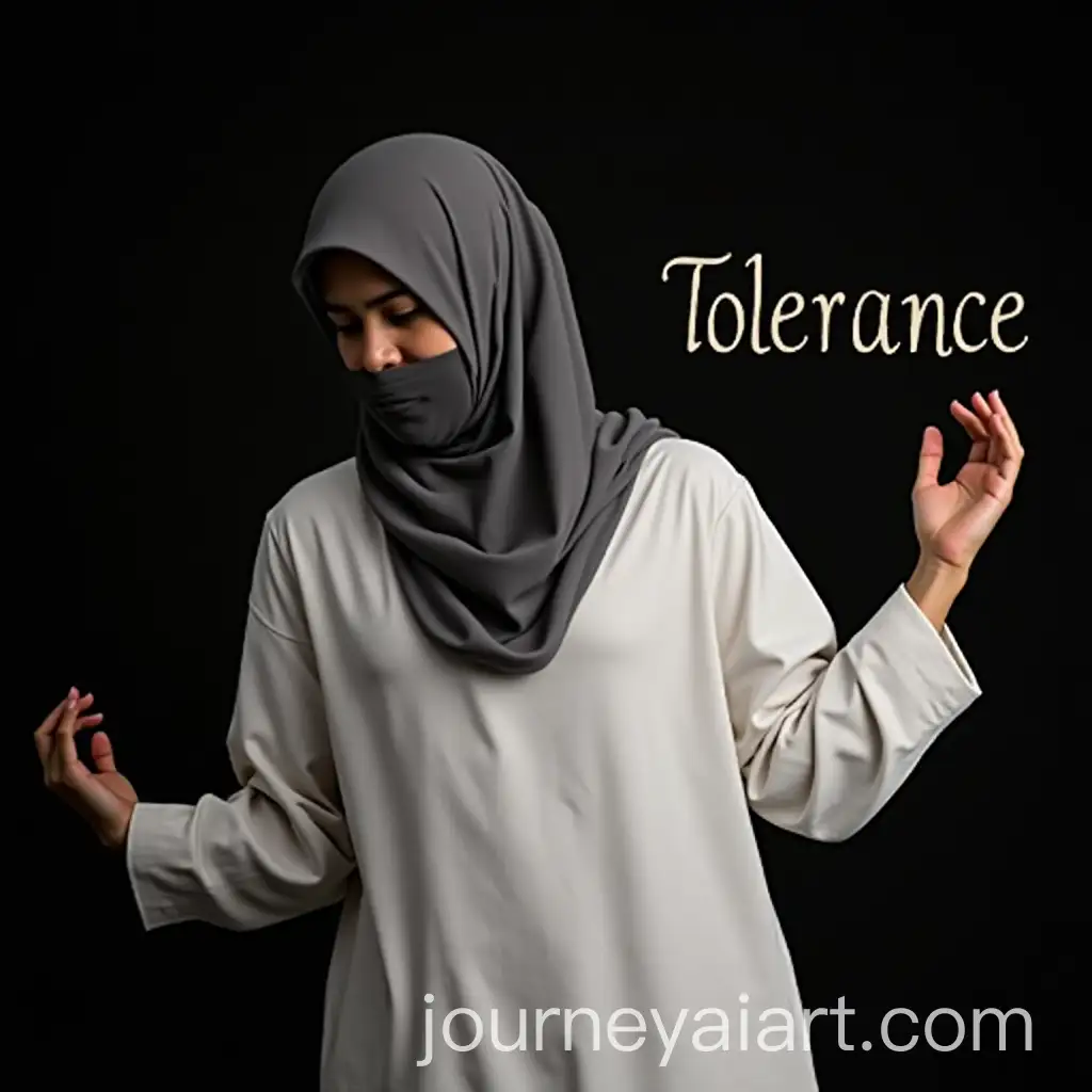 Person-in-White-Robe-Representing-Tolerance-with-Religious-Symbols-of-Indonesia