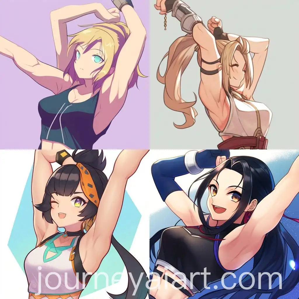 Woman-Showing-Armpits-with-Niji-4-Style
