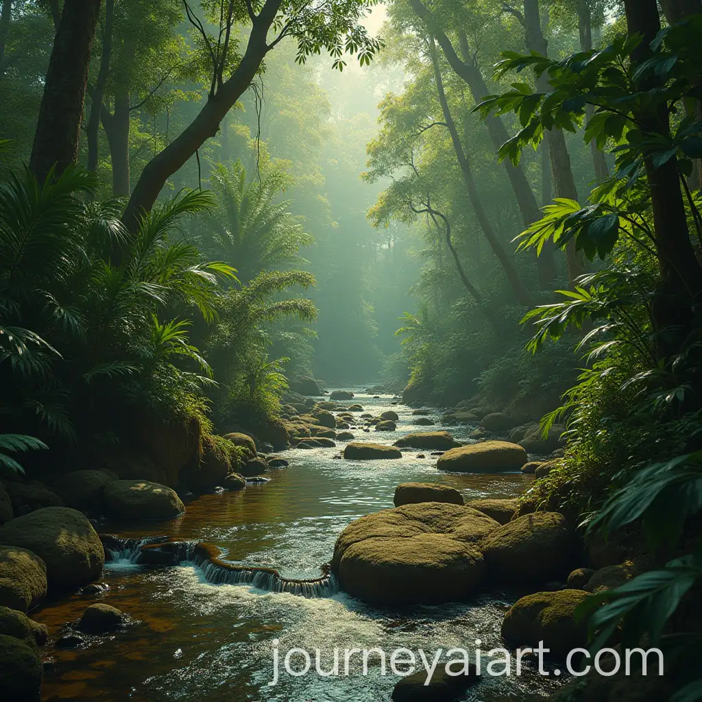 Amazonian-Cosmos-Vibrant-Tropical-Rainforest-Scene