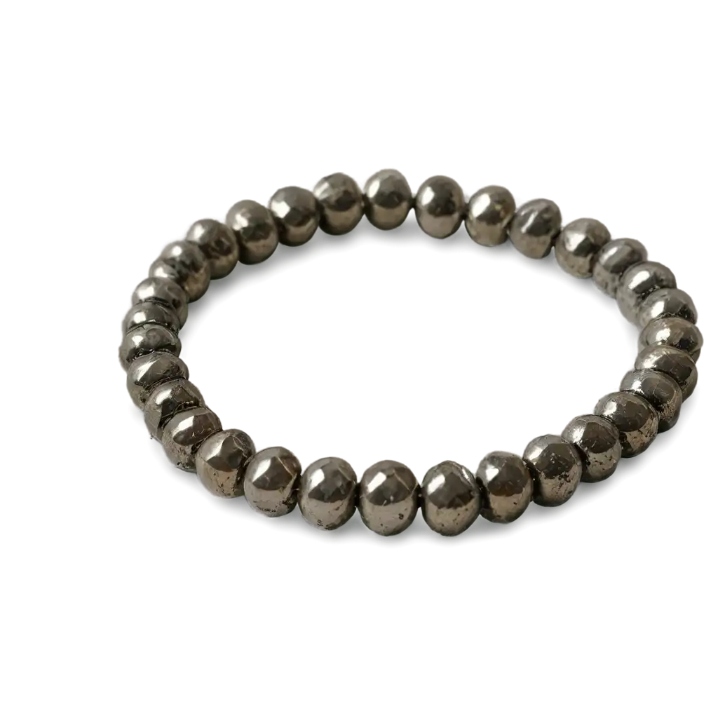 Pyrite-Dark-Crystal-Bracelet-Elastic-Band-PNG-Image-HighQuality-for-Online-Use