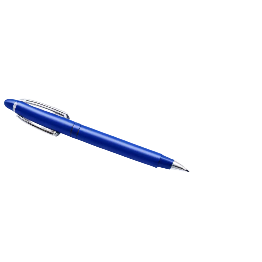 Blue-Pen-3D-PNG-Realistic-and-Vibrant-Illustration-of-a-Pen-in-Three-Dimensions