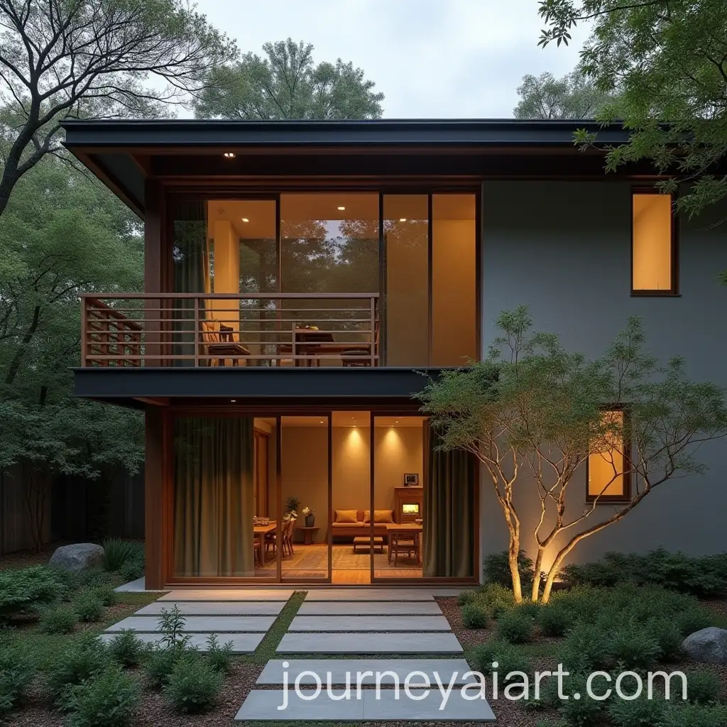 Serene-JapaneseStyle-Exterior-Home-with-Minimalist-Faade-and-Tranquil-Garden