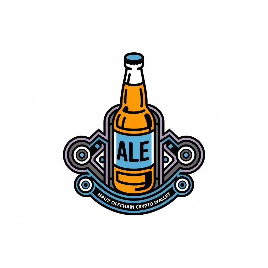 LOGO-Design-for-ALE-Hauz-Beer-Bottle-with-Offchain-Crypto-Wallet-Theme