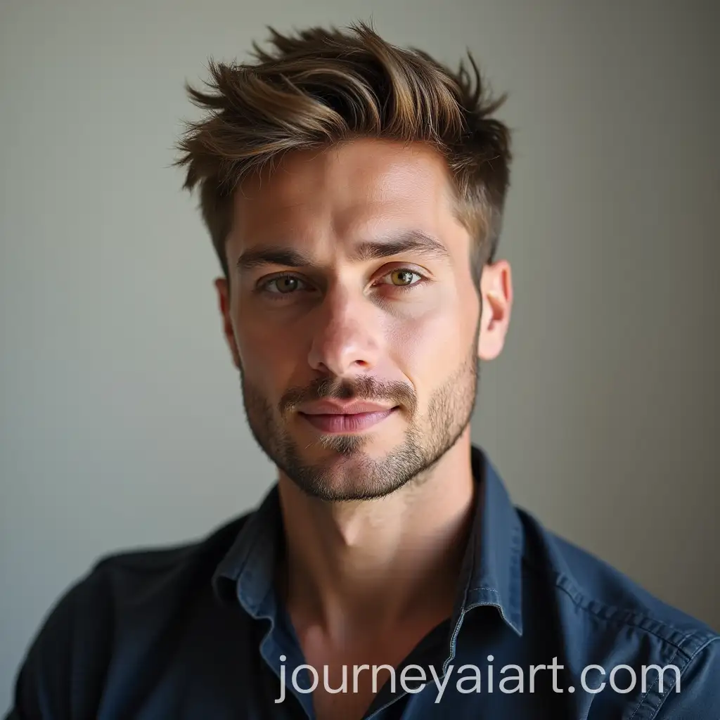 Man-with-Short-Hair-Portrait