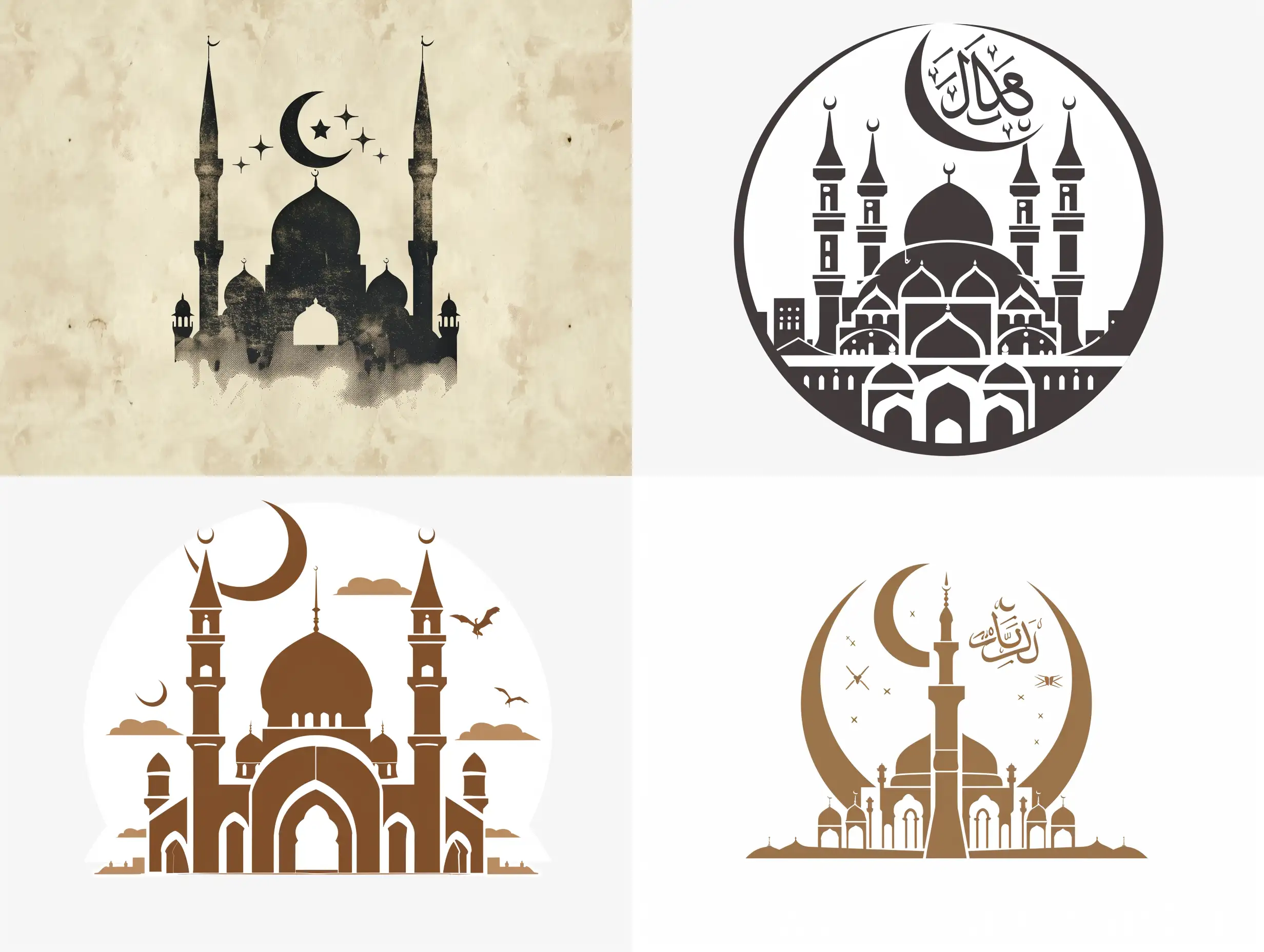 Islamic-Space-Logo-with-Friendly-to-Muslims-Inscription-and-Mosque