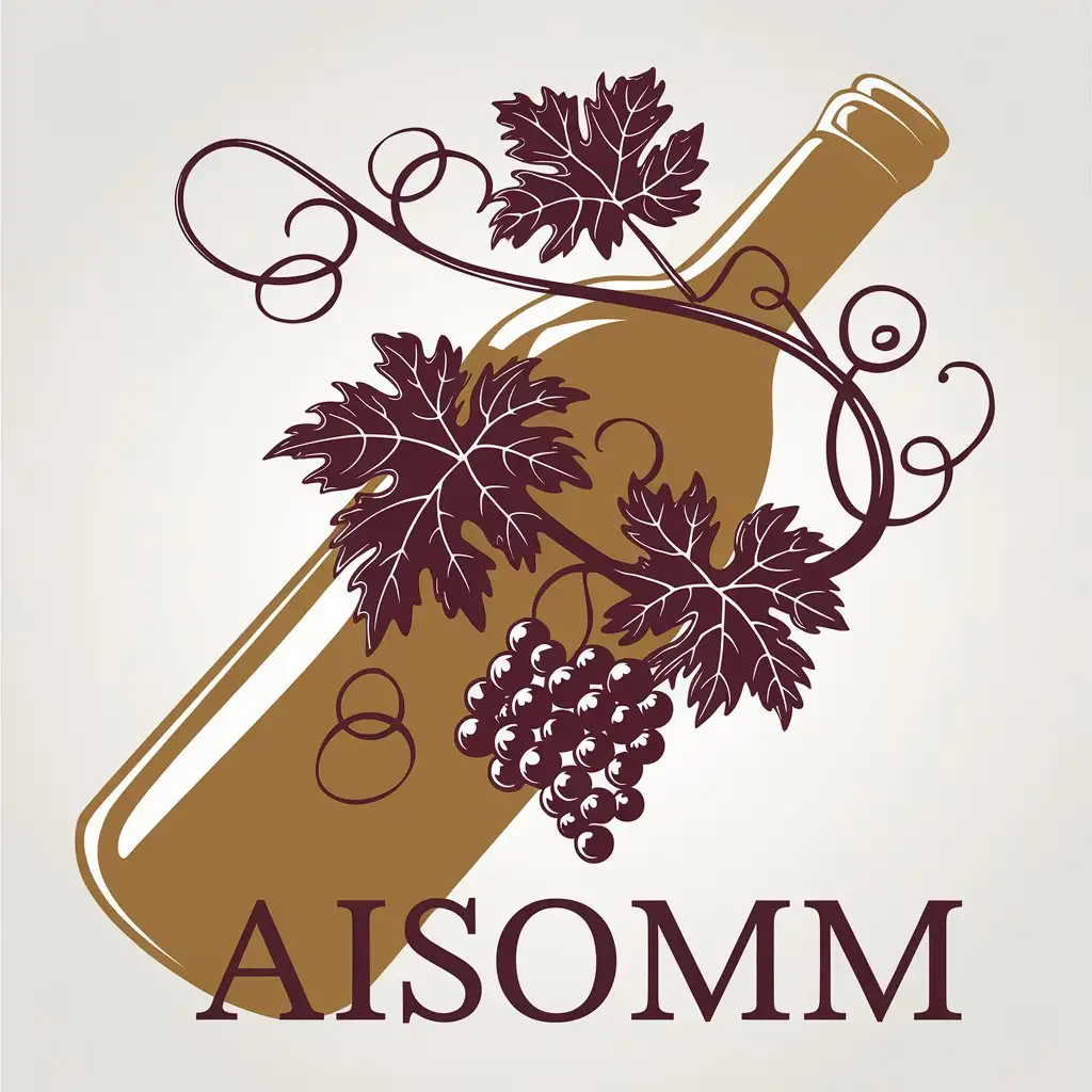 LOGO Design for AISOMM Classic and Elegant HumanCentric Wine Recommendation Business