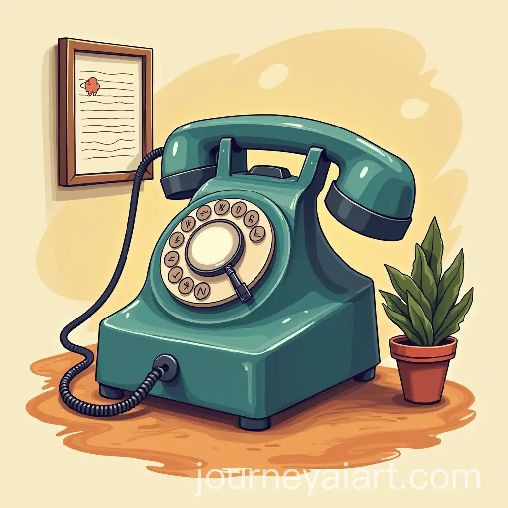 Illustration-of-a-Vintage-Telephone-Switchboard-Operator-at-Work