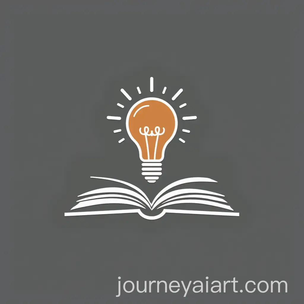 Minimalist-Logo-Design-Featuring-Open-Book-and-LightbulbAI-Image-Prompt-Expansion-Symbolism