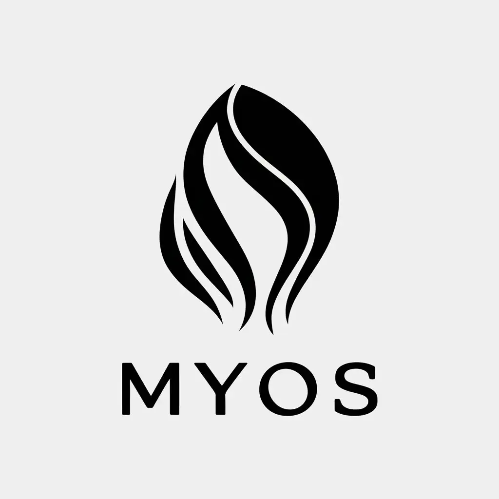 LOGO Design for MYOS Hair Symbol with Moderate Style for Beauty Spa Industry