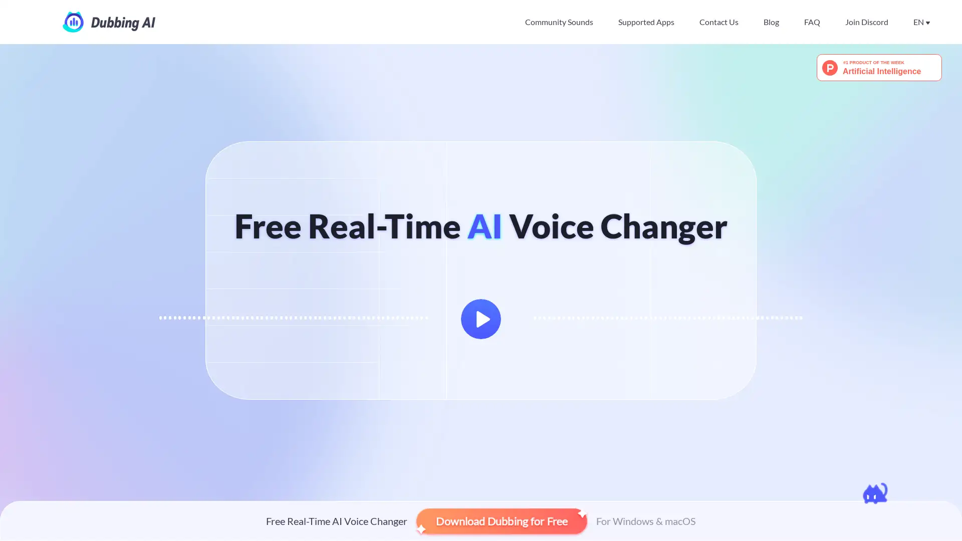 Real-time AI voice changer for PC and Mac.