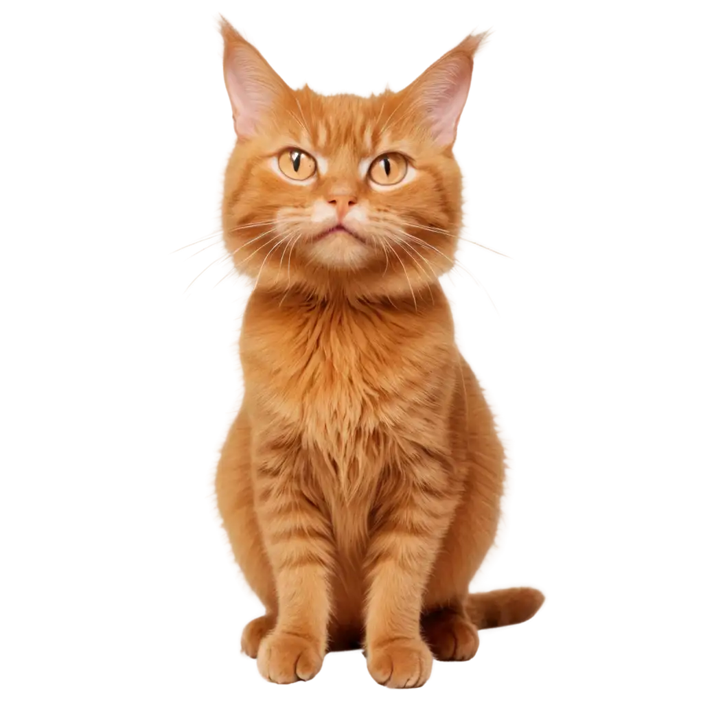 Mean-Orangish-Cartoon-Cat-PNG-HighQuality-Transparent-Image-for-Various-Uses