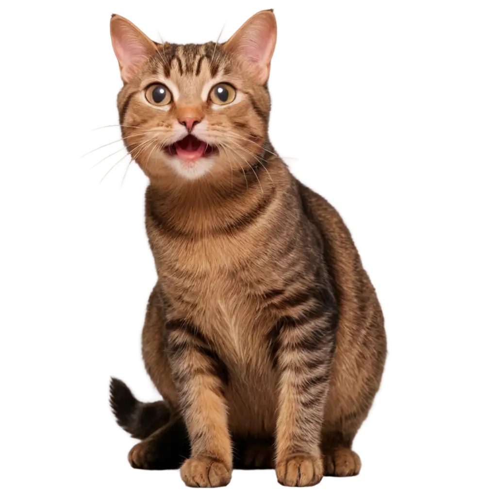 Happy-Cat-PNG-Image-Delightful-Feline-Illustration-for-Online-Content