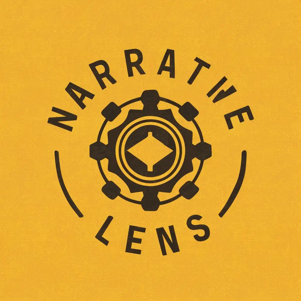 LOGO Design for Narrative Lens Realistic Vector Design with Clear Background